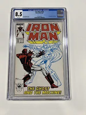 Buy Iron Man 219 Cgc 8.5 White Pages Marvel 1987 1st Ghost • 53.12£