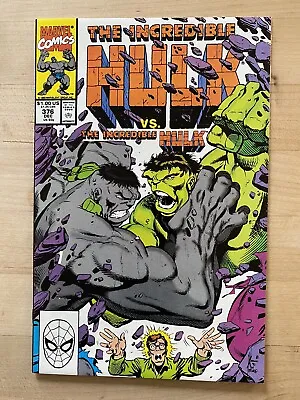 Buy Incredible Hulk #376 - Gray Hulk Vs. Green Hulk! Marvel Comics, Mr. Fixit! • 9.65£