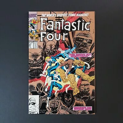 Buy Fantastic Four #347 | Marvel 1990 | 2nd Print Metallic Cover | VF • 4.05£
