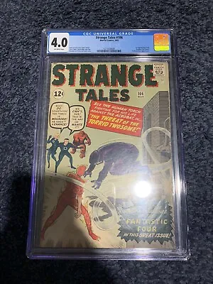 Buy Strange Tales 106 CGC 4.0 1963 Marvel 1st Appearance Of The Acrobat Carl Zante • 168.90£