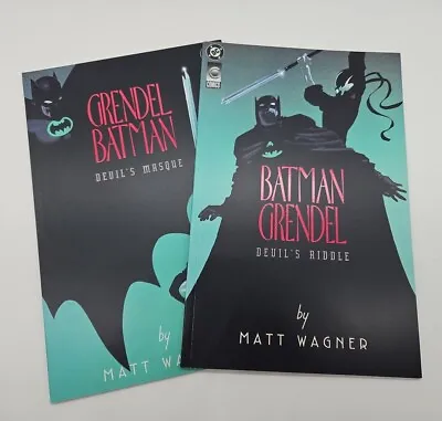 Buy Batman/Grendel: Devils Riddle/Masque, Books 1 & 2, First Printing DC Comics 1993 • 9.95£