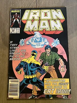 Buy Marvel IRON MAN #220 (1987) Spymaster, Ghost, Jim Rhodes, Red And Gold Suit • 5.23£
