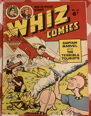 Buy Golden Age Whiz Comics # 74 Uk 1950  Very Rare Dc Capatin Marvel Miller & Son • 1.20£