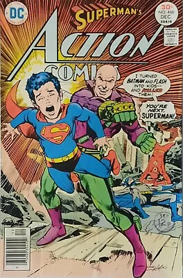Buy Action Comics 466 Fine+  £12 1976. Postage 2.95.  • 12£