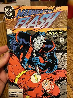 Buy DC Flash Manhunted! Invasion Aftermath Extra! #22 Jan 89 • 6.31£