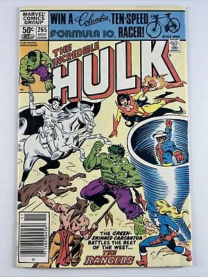 Buy Incredible Hulk #265 (1981) 1st Rangers ~ Newsstand | Marvel Comics • 5.14£