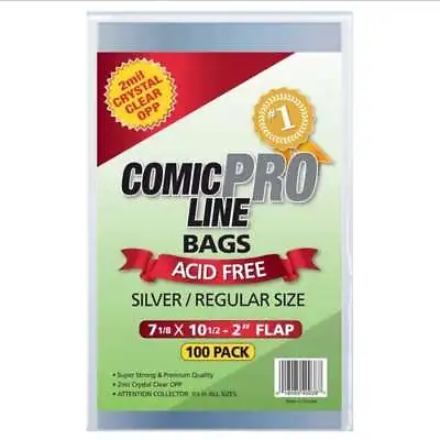 Buy Comic Book Bags - Comic Pro Line 100 Count • 17.34£