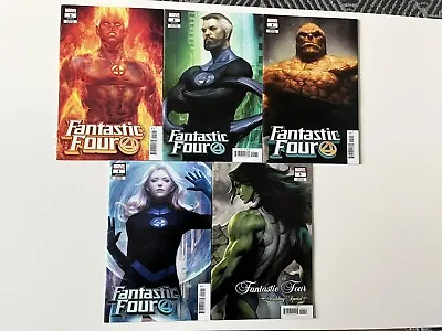 Buy Fantastic Four ArtGerm Variant Cover Set Marvel Comic Book 5 Books • 30£