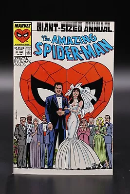 Buy Amazing Spider-Man (1963) Annual #21 Direct Ed. Wedding Of Peter & Mary Jane VF+ • 19.86£