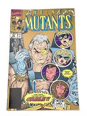 Buy New Mutants #87 Gold Marvel Comics 1991 2nd Printing 1st Full App Cable Key VF • 8.36£