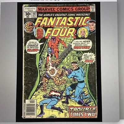 Buy Fantastic Four #187, GD+ 2.5, Mark Jewelers Insert; Klaw, Molecule Man • 7.49£