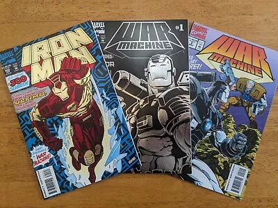 Buy Iron Man #300, War Machine Issues #1 And #2 1st Series Marvel 1994 Foil Embossed • 4.80£