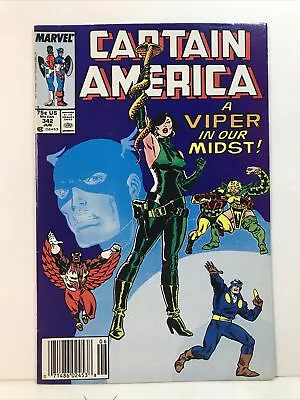 Buy Captain America #342 1988 Marvel Comics Viper Newsstand NM- 9.2 • 7.09£