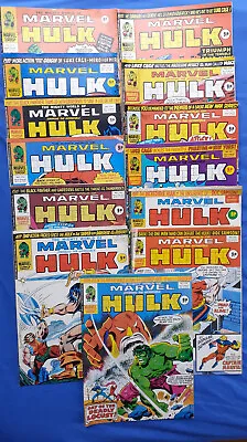 Buy 13 X THE MIGHTY WORLD OF MARVEL. UK 1976 - 1977  Issues 212 To 224. • 20£