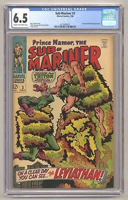 Buy Sub-Mariner #3 (CGC 6.5) Triton Plantman John Buscema 1968 Marvel Comics N417 • 46.63£