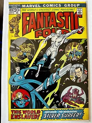 Buy Fantastic Four #123 9.4 NM! White- Nixon Cover Silver Surfer & Galactus App • 277.55£