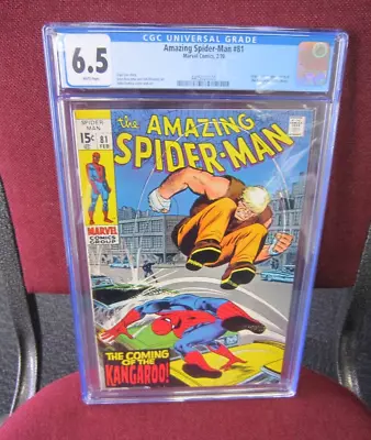 Buy Amazing Spiderman #81 CGC 6.5 - 1970 1st Appearance Of The Kangaroo • 101.99£