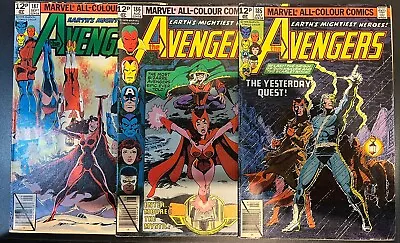 Buy Marvel Comics Avengers #185 , 186 & 187 1979 Bronze Age Keys 1st Appearances FN • 25.99£
