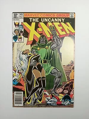 Buy Uncanny X-Men 145 Bronze Age Marvel 1981 Doctor Doom Cover Chris Claremont VF+ • 16.52£