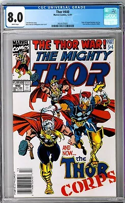Buy Thor #440 CGC 8.0 (Dec 1991, Marvel) Al Milgrom, Thor Corps, Beta Ray Bill App. • 47.58£