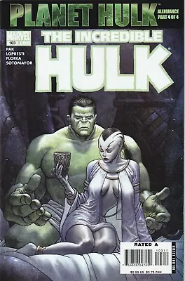 Buy Incredible Hulk #103 / Planet Hulk / Pak / Lopresti / Marvel Comics 2007 • 10.48£