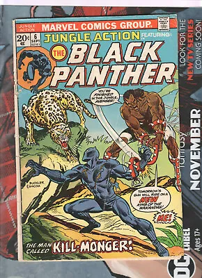 Buy Jungle Action #6 First Appearance Of Erik Killmonger POOR / FAIR Condition  • 110.37£