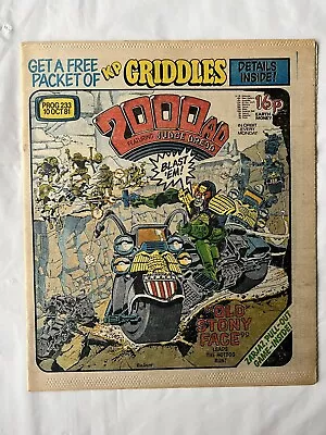 Buy 2000AD PROG 233, 10/10/1981. VGC. Back Cover, Centrefold Game & KP Coupon Intact • 0.99£
