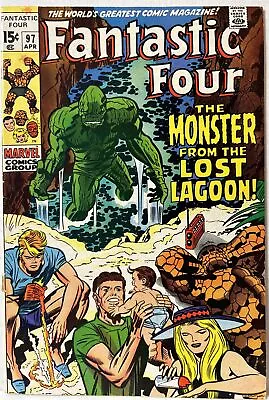 Buy Fantastic Four #97  Monster From Lost Lagoon! Jack Kirby Art! Marvel 1970 FN • 15.98£