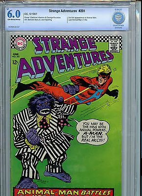 Buy Strange Adventures #201 CBCS 6.0 Check 1967 2nd Animal Man DC Comics B11 • 104.45£