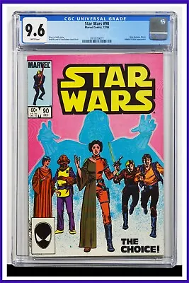 Buy Star Wars #90 CGC Graded 9.6 Marvel December 1984 White Pages Comic Book. • 129.52£