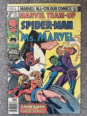 Buy Marvel Team-Up #62 (Oct 1977): Spider-Man And Ms. Marvel  • 1.99£