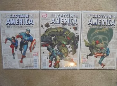 Buy Captain America - The 1940s Newspaper Strip #'s 1-3. Marvel Comics 2010. NM/9.4 • 12.95£