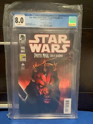 Buy Star Wars Darth Maul Son Of Dathomir #1 CGC 8.0 RARE SDCC EDITION • 216.80£