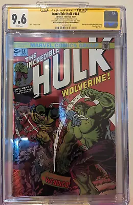 Buy INCREDIBLE HULK #181 SIGNED- Mexican Foil Cover - CGC 9.6 1st Wolverine • 144.77£