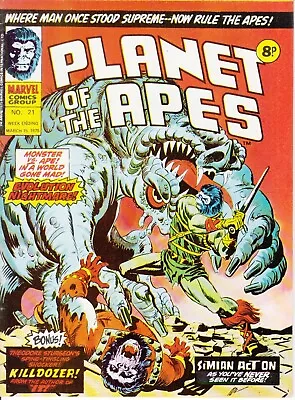 Buy Marvel UK, Planet Of The Apes, #21, 1975 • 3£