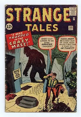 Buy Strange Tales #100 GD 2.0 1962 • 38.13£