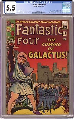 Buy Fantastic Four #48 CGC 5.5 1966 4193904003 1st App. Galactus, Silver Surfer • 1,502.15£
