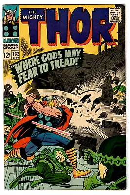 Buy THOR #132 Marvel Comics 1966 Jack Kirby Art  Fine  • 17.42£