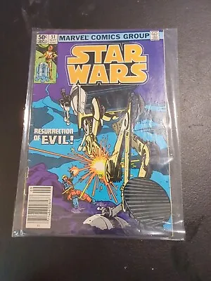 Buy Star Wars #51 Comic Book 1981 FN Newsstand Walt Simonson Marvel Luke Skywalker • 3.95£