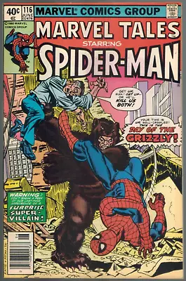 Buy Marvel Tales 116 Vs The Grizzly! Rep Amazing Spider-Man 139   1980 VF • 6.29£