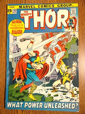 Buy Mighty Thor #193 Buscema Silver Surfer Cover Key Fine- 1st Print Marvel MCU • 48.48£