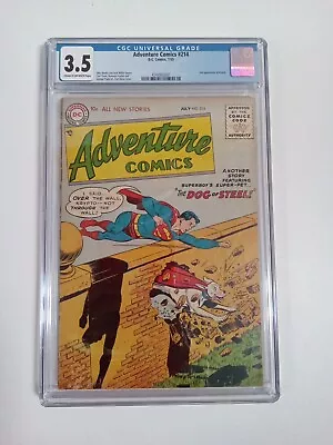 Buy Adventure Comics #214 2nd App Krypto Curt Swan Cover CGC 3.5 • 313.87£