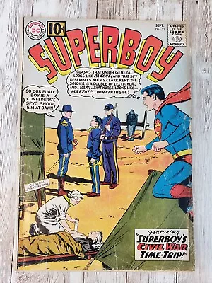 Buy Superboy #91 DC 1961  Silver Age - Superboy's Civil War Time Trip! • 11.98£