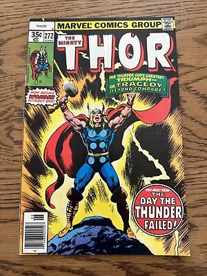 Buy Mighty Thor #272 (Marvel 1978) “The Day The Thunder Failed” 1st App Skrymir! VF • 6.32£