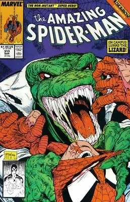Buy AMAZING SPIDER-MAN #313 F/VF, McFarlane, Direct, Marvel Comics 1989 Stock Image • 11.92£