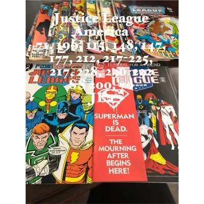 Buy Justice League America Lot F/VF 71 115 148 157 177 190 200 212 217-225 + BONUS • 51.27£