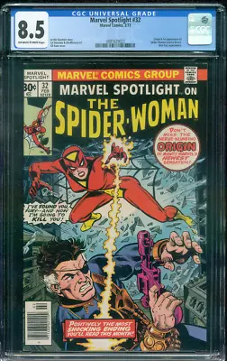 Buy Marvel Spotlight 32 1st SPIDER WOMAN CGC 8.5 Gil Kane Art 2/1977 WOW • 127.10£