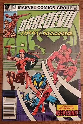 Buy Daredevil #174 Newsstand 1st Team App Of The Hand Frank Miller Marvel 1981 - Vf • 19.70£