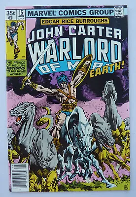 Buy John Carter Warlord Of Mars #15 - Marvel Comics August 1978 VF+ 8.5 • 12.25£