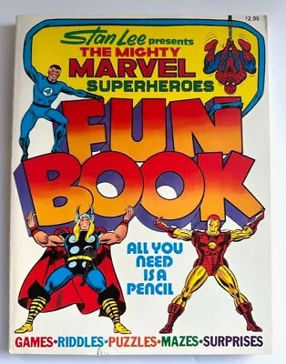 Buy Fireside Mighty Marvel Superheroes Fun Book TPB 2ND Print Very Rare 1976 • 31.62£